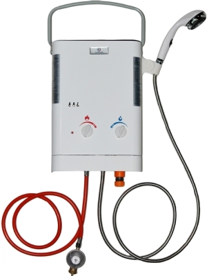 Eccotemp CE L5 chauffe-eau d'extrieur instantan avec douche. Pratique au camping, pour laver votre chien ou cheval, au bateau ou n'importe o vous le souhaitez. 10 kW et 5 litres par minutes. Meilleures ventes de chauffe-eau instantan!