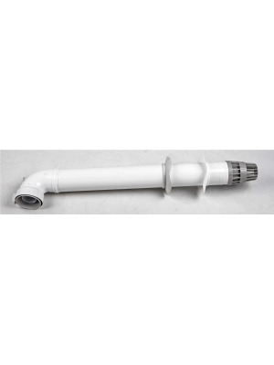 Tuyau d'alimentation en air frais / dcharge des gaz de combustion 60/100 mm adapt aux chauffe-eau  gaz tanches TTulpe C-Meister 11 et 14