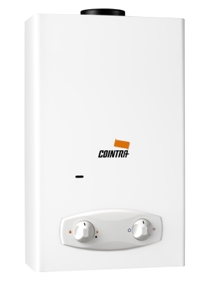 Chauffe-eau instantan au propane Cointra Optima COB-14p. 14 litres par minute d'eau chaude. Un vritable concentr de puissance avec prs de 24 kW.