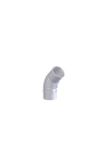 Coude en alu  45 degrs 110 mm pour TTulpe-Indoor-B-11 | Chauffeeauagaz.fr