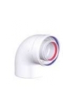 coude concentrique 90 degres Male/Femelle 60/100 | Chauffeeauagaz.fr